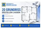 Exakte 2D Grundrisse für moderne Baukonzepte