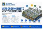 Moderne Versorgungsnetz Vektorisierung für digitale Netzplanung