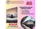 Panchmukhi Train Ambulance in Delhi- safe and comfort filled long distance transfer 