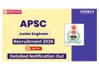 APSC JE 2026 Notification | Engineers Academy
