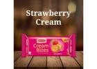 strawberry cream biscuits