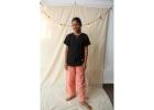  Ulta Pulta Night Dress for Teenager Girl | Classic Black & Pink Organic Muslin Co-ords