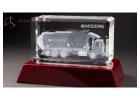 Elegant Subsurface Laser Engraving for Crystal Awards