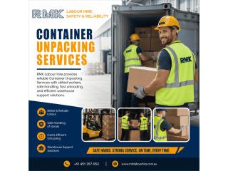 Container Unpacking Services in Melbourne