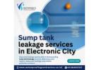 Sump tank leakage services in Electronic City