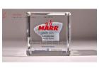Luxury Custom Crystal Trophy for Business Excellence