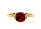 Best deal lab ruby ring with premium lab grown ruby and diamonds