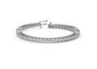 Luxury Lab Diamond Tennis Bracelet in 14K White Gold