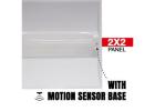 2x2 LED Center Basket Troffer with Motion Sensor Base