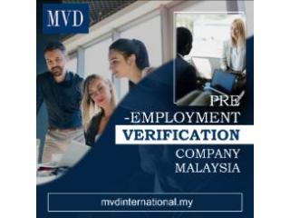 Pre-employment Verification Company Malaysia