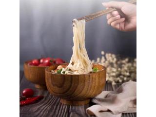 Affordable Wooden Bowl with Natural Wood Finish