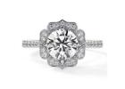 Natural Diamond Rings with Prong Setting and IGI Certification