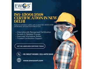 ISO 45001 Certification in New Delhi | EWCS Cert