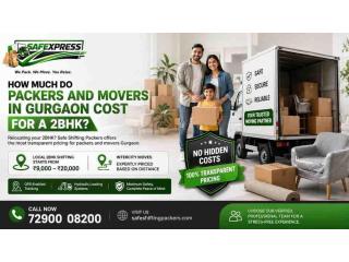 How much do Packers and Movers in Gurgaon cost for a 2BHK?