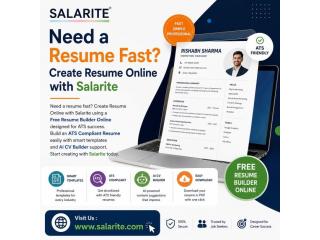 Need a Resume Fast? create resume online with Salarite