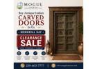 Buy Antique Indian Carved Doors In Us - Memorial Day Clearance Sale