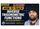How to Teach Inverse Trigonometric Functions | Class 12 Maths NCERT Ex 2.2 | JEE Basics
