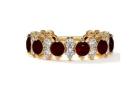 Ruby Wedding Rings Round Layered Ruby Diamond Ring