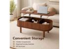 Contemporary Lift Top Coffee Table with Smart Design