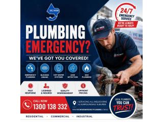 24/7 Emergency Plumbing Services in Melbourne