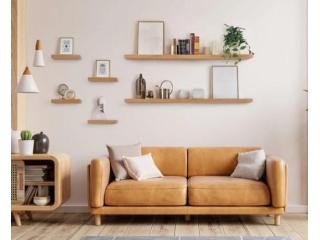 Large Wall Shelf Grandeur in Oak for Modern Spaces