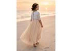 The Brittney Crop Skirt Set | Lace & Tulle Boho Girls Outfit