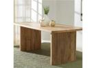 Luxury Acacia Wood Dining Table for Contemporary Homes