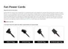 Fan Power Cords | Reliable AC & DC Power Cable Solutions – GardTec Inc.
