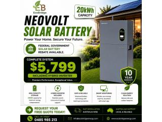 20kWh NEOVOLT Solar Battery – Complete System