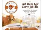 Authentic Desi Gir Milk with Natural A2 Benefits and Fresh Farm Quality