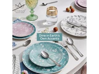 Dine with Earthy Feel with Ceramic Plates by Kairaus