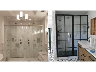 Custom Shower Glass Panel Installation in Union County
