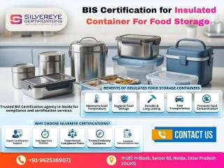 BIS Certification for Insulated Food Storage Containers
