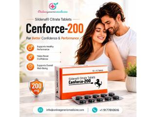 Cenforce 200 (Sildenafil Citrate) | Sildenafil Tablets OnlineGenericMedicine