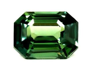 Premium Untreated Emerald Cut Green Sapphire 0.92 CTS – Loose Gemstone