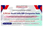 2.70 Lac South India B2B Companies Data with Free Sample