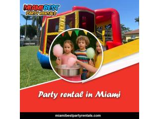 Party rental in Miami