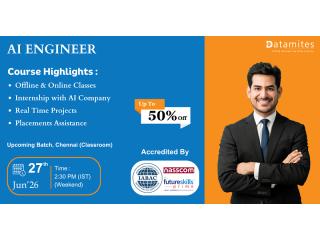DataMites Artificial Intelligence Course in Chennai