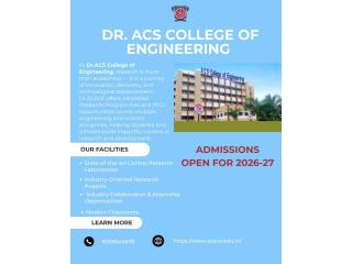 Research Programmes - Placement Engineering Colleges in Bangalore | ACSCE