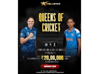 Live IND (W) vs ENG (W) 2nd T20I | Exclusive ₹20 Lakhs Perk on khelostar