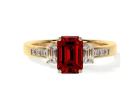Special Offer – Lab Grown Ruby Engagement Rings with Emerald Cut & Diamonds