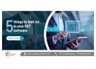 5 things to look for in your GST software !!