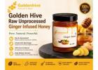 Golden Hive Raw Unprocessed Ginger Infused Honey – Pure Natural Wellness
