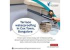 Terrace waterproofing in Cox Town, Bangalore 