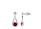 Stunning Ruby Earrings – 1.50cttw Diamond Accent