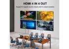 Compact Multimedia Infrastructure with 4x2 HDMI Routing