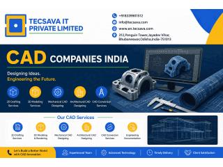 CAD Companies India – Professional CAD Drafting & Design Services by Tecsava