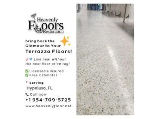 Terrazzo Flooring Restoration in Hypoluxo, FL