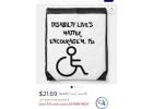 DISABILTY LIVES MATTER DRAWSTING BAG TO HELP THEM