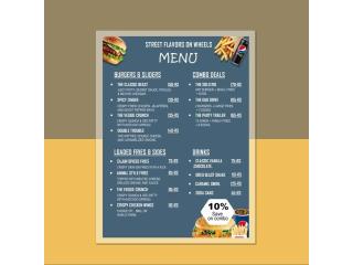 Pouch Laminated Menu Cards